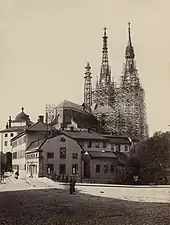 Les travaux de rénovation en 1889.