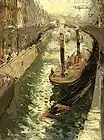 Canal à Paris, 1900, huile sur toile — Musée des Beaux-Arts de l'Oblast de Louhansk.