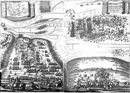 Description de l'image Schlacht bei Rheinfelden 1638 - Matthäus Merian - Theatrum Europaeum 1670.jpg.