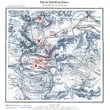 Plan de la bataille de Champigny.