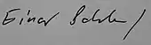 signature d'Einar Schleef