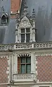 Loggia de la façade de Blois.