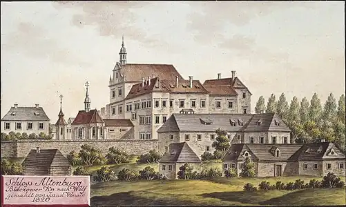 Château de Staré Hrady en 1820, par Joann Venuto.