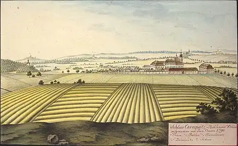 Château de Cerekvice en 1795, par Joann Venuto.