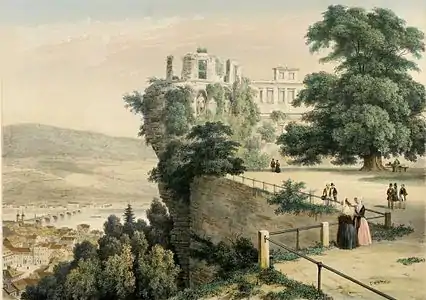 Le Château d’Heidelberg (1844), lithographie.