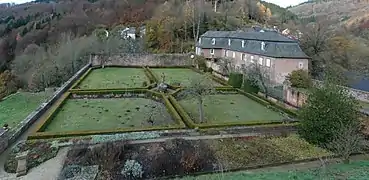 Panorama de l’Eiserne Garten avec, à droite, la brasserie.