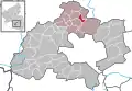 Localisation de Schneckenhausen dans la Verbandsgemeinde et dans l'arrondissement.