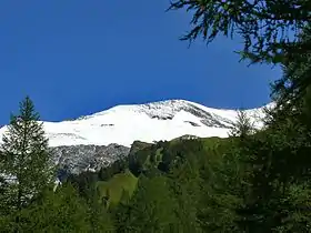 Vue depuis l'ouest.