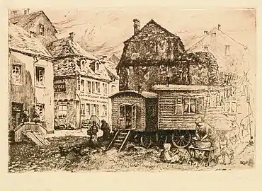 St.-Barbara-Ufer, à Trèves, par Anton Schneider-Postrum (de), 1919.