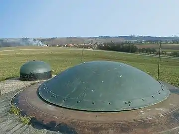 La tourelle à éclipse et la cloche GFM.