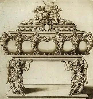 Le sarcophage en argent de saint Stanislas de la cathédrale de Wawel datant de 1630 compte parmi les nombreux objets exquis commandés par Sigismond III.