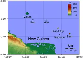 L'île Blup Blup au large de la Papouasie-Nouvelle-Guinée