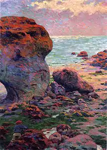 Rochers à Yport (1889), Musée des Pêcheries, Fécamp.