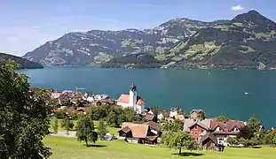 Le lac des Quatre-Cantons vu depuis Beckenried