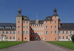 Château de Schwetzingen, côté entrée.