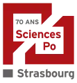 Logo des 70 ans de l'IEP (2015).