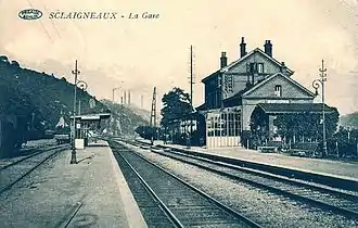 La gare vers 1940.