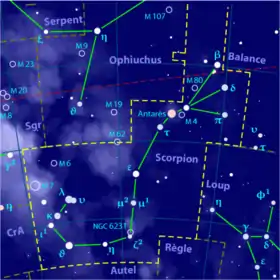Description de l'image Scorpius constellation map-fr.png.