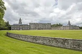 Le ha-ha de Hopetoun House, Écosse.