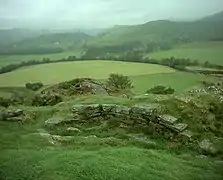 Coline fortifiée de Dunadd - Une vue du sommet