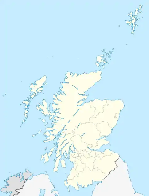Carte des aéroports en Écosse