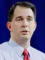 Scott Walker, gouverneur du Wisconsin depuis 2011. Il présente sa candidature le 13 juillet 2015 et la retire le 21 septembre 2015.