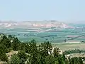 Vue vers le nord-nord-ouest sur le Scottsbluff National Monument, Gering, Nebraska.