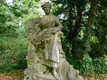 Les Antilles, figure du Monument à la gloire de l'expansion coloniale française (1913), Paris, jardin tropical.