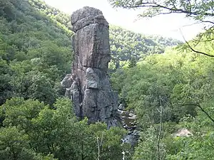 Roche « Péréandre » dans la vallée de la Cance.