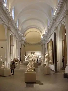 Les sculptures dans la chapelle en 2012.