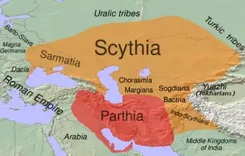 Scythie et Parthie, -100