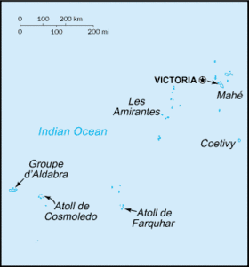 carte : Géographie des Seychelles