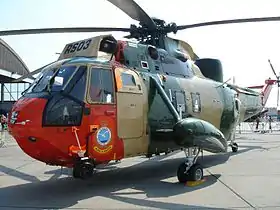 Sea King de la 40e Escadrille Héli à Coxyde en 2006.