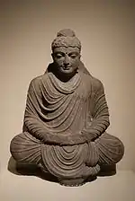 Bouddha assis en méditation (IIIe siècle - période Kushan)