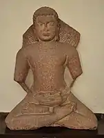 Jain Tirthankara assis, vers le Ve siècle, Mathura.