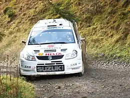 Sebastian Lindholm au rallye de Grande-Bretagne 2007.