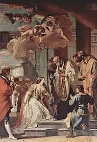 Communion de Sainte LucieSebastiano Ricci, 1730Parme, Chiesa di Santa Lucia