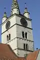 La tour de l'église évangélique