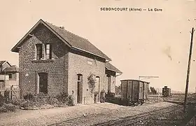 La gare vers 1910(carte postale).