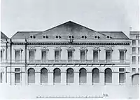 Facade du théâtre de l'Opéra de Moreau