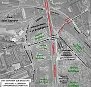 Secteur de la porte de Valenciennes en 1955