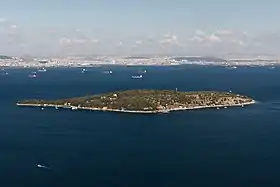 Sedef Adası vue depuis les hauteurs de Büyükada