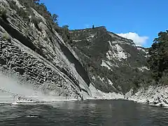 Roches sédimentaires de la Gorge de la rivière Mohaka.