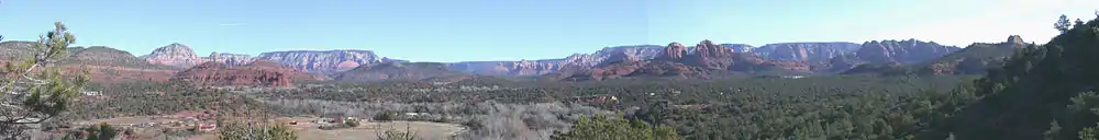 Vue panoramique des environs de Sedona