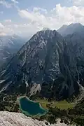 Le lac de Seebensee devant le Vorderer Tajakopf.