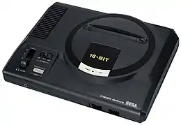 Photo d'une console de jeu de couleur noire