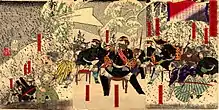 1877 : la rébellion de Satsuma. La Royal Navy apporta son soutien à l'Armée impériale pour écraser cette révolte samouraï.