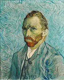 Autoportrait par Vincent van Gogh, en 1889 (musée d'Orsay, Paris).