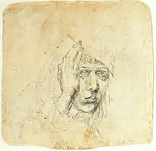 Autoportrait au bandage, 1491-1492, Universitätsbibliothek Erlangen-Nürnberg, Nuremberg.