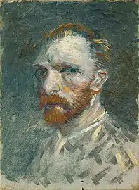 Autoportrait, hiver 1886-87, musée Van Gogh, Amsterdam